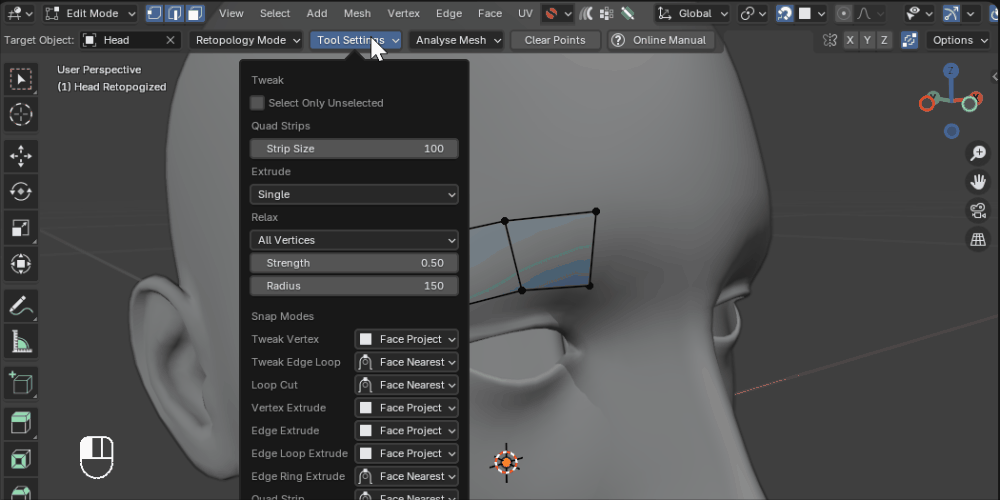 Extrude Edge Loop